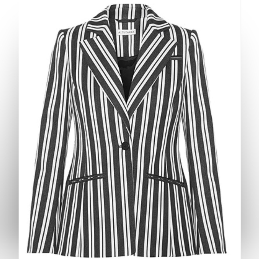 Altuzarra Acacia Black Striped Women's Blazer